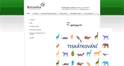 Desktop Screenshot of botanka.cz